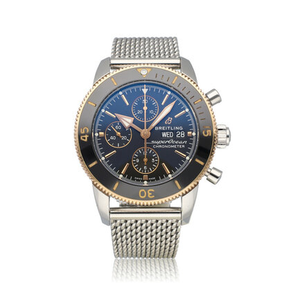 Superocean Heritage Chronograph 44 NEW BREITLING SERVICE | 2019 B+P | steel rose gold