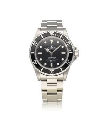 Rolex Submariner No Date 40 NEW ROLEX SERVICE | 4 -liner - RRR - rehaut steel black Oyster