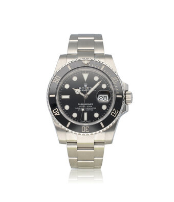 Rolex Submariner Date 40 2015 B+P | NEW ROLEX SERVICE | steel black ceramic