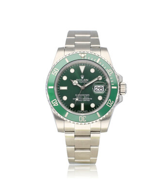 Rolex Submariner Date 40 Hulk 2010 B+P | NEW ROLEX SERVICE | green ceramic Oyster