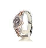 Rolex Datejust 36 2024 Jubilee box + papers | steel - rose gold grey / slate roman diamond