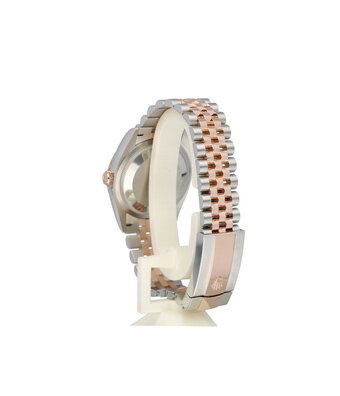 Rolex Datejust 36 2024 Jubilee box + papers | steel - rose gold grey / slate roman diamond