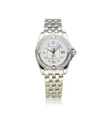 Breitling Galactic Sleek Edition 32 MOP diamond 2007 box + papers | steel white