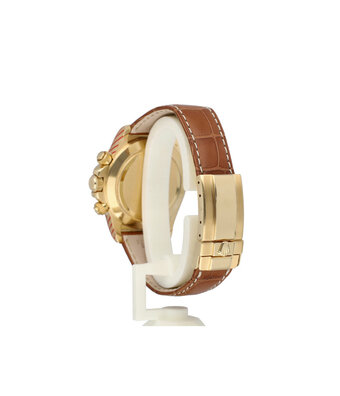 Rolex Daytona  40 NEW ROLEX SERVICE INC. STRAP | yellow gold white Zenith 1995