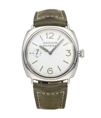 Panerai Radiomir Officine 45 steel green white 2024 box + papers