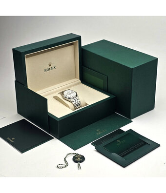 Rolex Land-Dweller  36 steel white honeycomb Jubilee 2025 box + papers