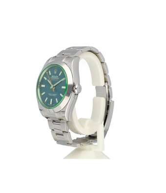 Rolex Milgauss 40 steel blue orange green Oyster 2023 B+P | ONE OF THE LAST
