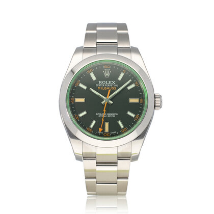 Milgauss 40 - 2013 box + papers | steel black orange - green - GV Oyster