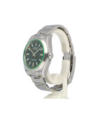 Rolex Milgauss 40 - 2013 box + papers | steel black orange - green - GV Oyster