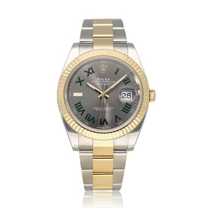 Datejust 41 - 2024 box + papers | steel - yellow gold slate roman Oyster Wimbledon