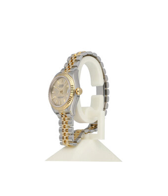 Rolex Lady-Datejust 28 - 2017 box + papers | yellow gold silver index Jubilee