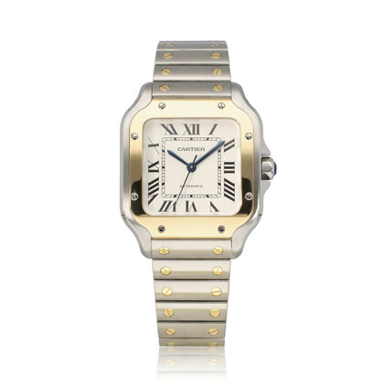 Santos de Cartier  Medium - 2021 box + papers | steel - yellow gold medium | ref. 4075 |