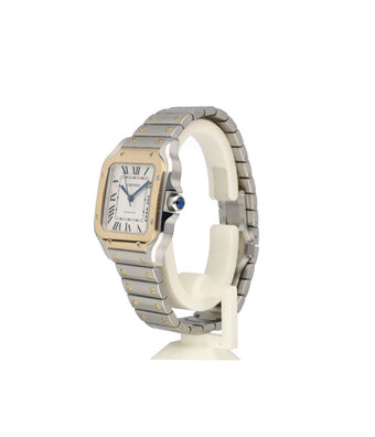 Cartier Santos de Cartier  Medium - 2021 box + papers | steel - yellow gold medium | ref. 4075 |
