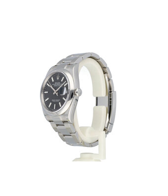 Rolex Datejust 36 - 2022 box + papers | steel black Oyster