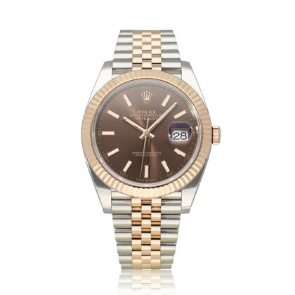 Datejust 41 - 2019 box + papers | steel - rose gold choco Jubilee
