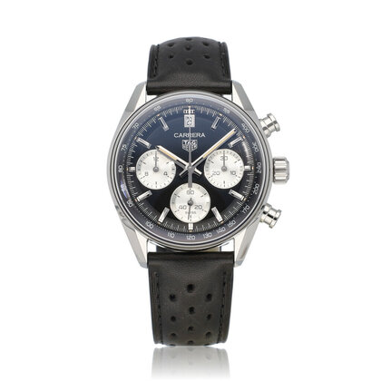 Carrera Chronograph 39 - 2023 box + papers | steel black