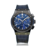 Hublot Classic Fusion Ceramic Blue Chronograph 45 - 2019 box + papers | blue