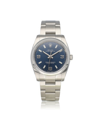 Rolex Oyster Perpetual 34 RANDOM SERRIAL | steel blue Oyster + box