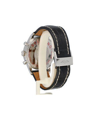 Breitling Transocean Chronograph Unitime 46 NEW BREITLING SERVICE - 2015 box + papers | steel black