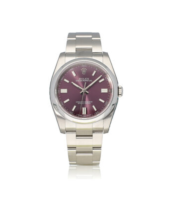 Rolex Oyster Perpetual 36 - 2014 box + papers | steel red grape domed Oyster