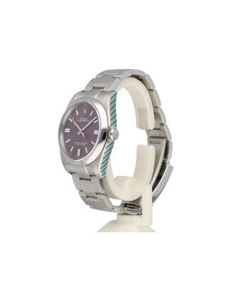 Rolex Oyster Perpetual 36 - 2014 box + papers | steel red grape domed Oyster