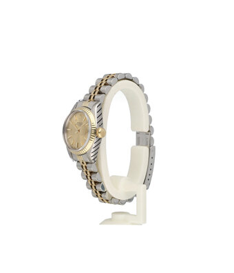 Rolex Lady-Datejust 26 NEW ROLEX SERVICE - 1981 B+P | steel - yellow gold champagne Jubilee