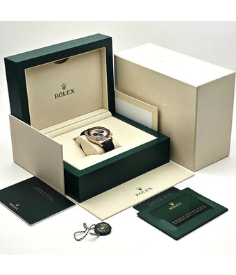 Rolex Daytona  40 - 2025 box + papers | rose gold sundust rubber - Oysterflex