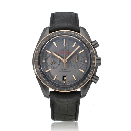 Speedmaster Dark side of the Moon 44 OPEN DATE box + papers | ceramic black