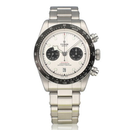 Black Bay Chrono 41 steel white panda 2023 box + papers