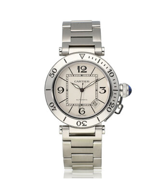 Cartier Pasha de Cartier Seatimer 42  - 2009 box + papers | steel XL | W31080M7