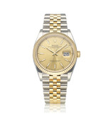 Rolex Datejust 36 - 2021 box + papers | steel - yellow gold fluted champagne Jubilee