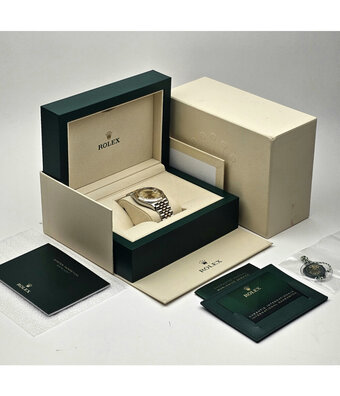 Rolex Datejust 36 - 2021 box + papers | steel - yellow gold fluted champagne Jubilee
