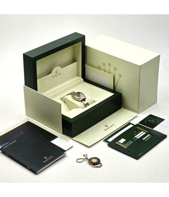 Rolex Lady-Datejust 26 NEW ROLEX SERVICE 2009 B+P | steel - yellow gold silver roman Oyster