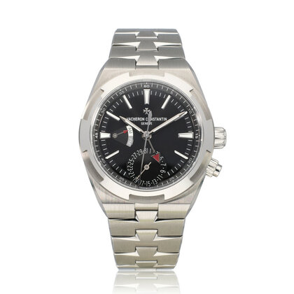 Overseas Dual Time 41 OPEN DATE - box + papers | steel black