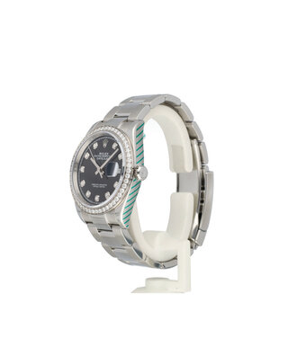 Rolex Datejust 36 NEW ROLEX SERVICE - 2019 B+P | steel - white gold factory diamond Oyster