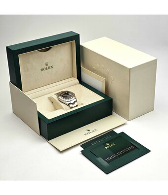 Rolex Datejust 41 - 2024 box + papers | steel - rose gold choco diamond Oyster