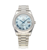 Rolex Day-Date II 41 NEW ROLEX SERVICE 2008 B+P | platinum president ice blue