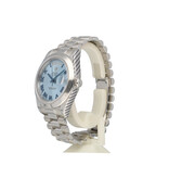 Rolex Day-Date II 41 NEW ROLEX SERVICE 2008 B+P | platinum president ice blue