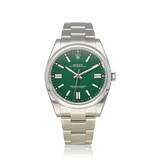 Rolex Oyster Perpetual 41 steel green domed Oyster - Bulbasaur - 2023 B+P | NEW ROLEX SERVICE