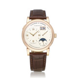 A.Lange & Söhne Lange 1 Moon Phase 39 NEW LANGE STRAP - 2016 box + papers | rose gold silver