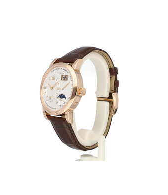 A.Lange & Söhne Lange 1 Moon Phase 39 NEW LANGE STRAP - 2016 box + papers | rose gold silver