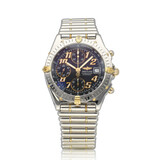 Breitling Chronomat Chronograph 39 - 1998 box + papers | steel - gold blue rouleaux