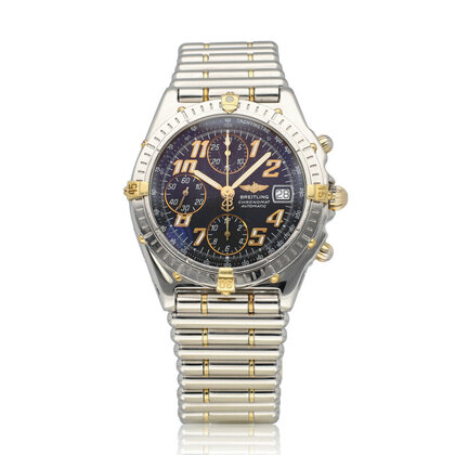 Chronomat Chronograph 39 - 1998 box + papers | steel - gold blue rouleaux