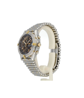 Breitling Chronomat Chronograph 39 - 1998 box + papers | steel - gold blue rouleaux