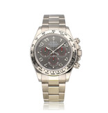 Rolex Daytona  40 grey 2009 box + papers | chrono white gold red slate racing