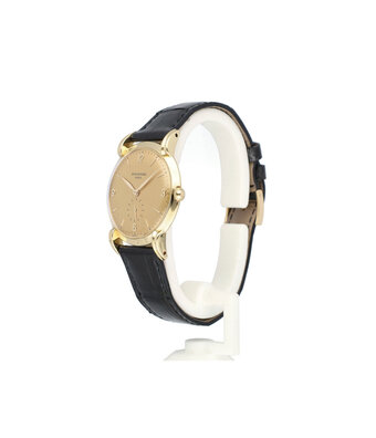 Patek Philippe Calatrava   yellow gold champagne - crab / claw lugs - 1947 + PP extract