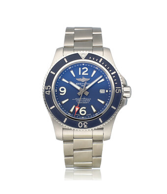 Breitling Superocean Automatic 44 steel blue 2019 B+P | NEW BREITLING SERVICE