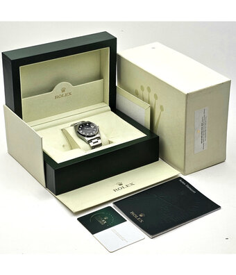 Rolex Datejust 36 NEW ROLEX SERIVICE  - 2004 + box | steel black diamond Oyster