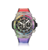 Hublot Big Bang Unico Titanium Chronograph Rainbow 42 skeleton 2025 box + papers