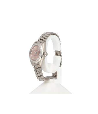 Rolex Lady-Datejust 26 white gold diamond 1999 B+P | NEW ROLEX SERVICE